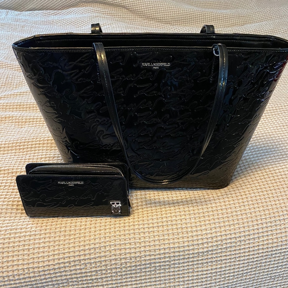 Karl Lagerfeld Tote and Wallet